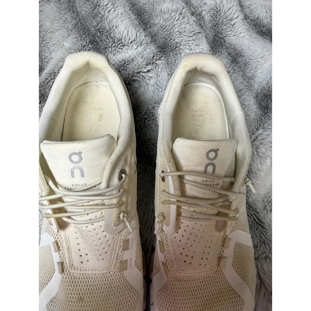 On Cloud 5 Undyed-White Running Shoes Womens 8.5 Sneakers 59.98902